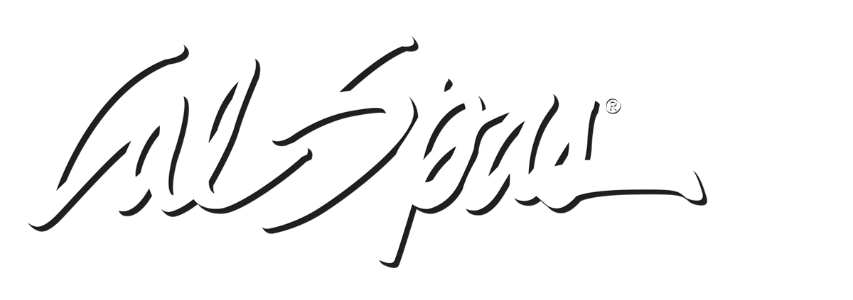 Calspas White logo hot tubs spas for sale Coonrapids